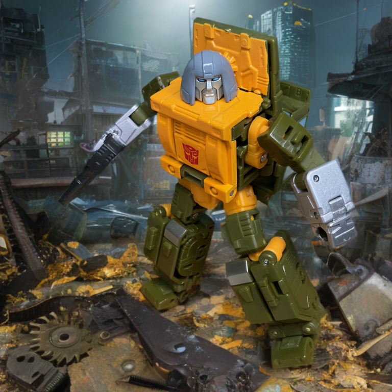 Studio Series 86-22 Brawn action figure featuring his movie-accurate stocky build and green armor.