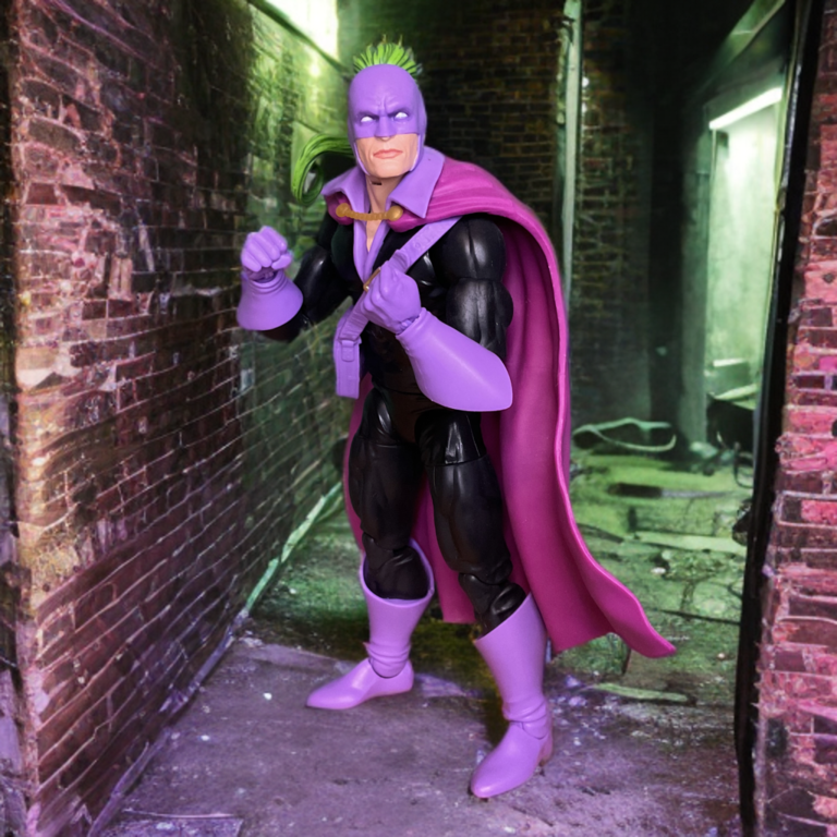 Um close-up do vilão Blacklash da Marvel Legends.
