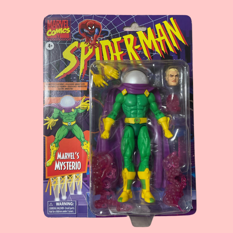 Vorderansicht von Mysterio's Retro-Rückseitenverpackung.