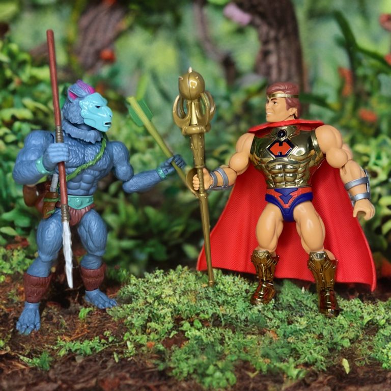 The Sentinel of He-Ros action figure, a fantasy-themed collectible from the Crimson Conspiracy series.