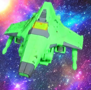 Classic Transformers Acid Storm G1-inspired toy in robot mode standing with null-rays