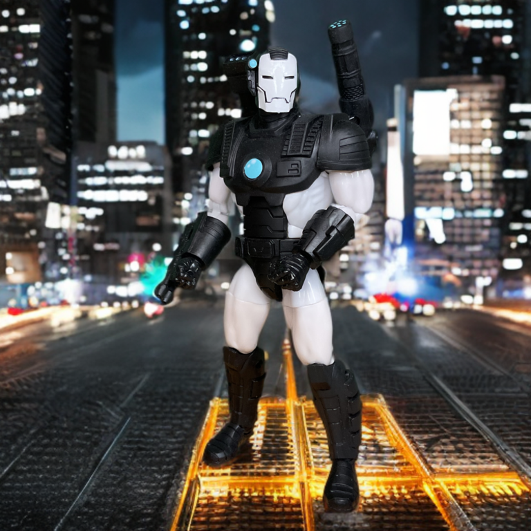 A close-up individual shot of War Machine.