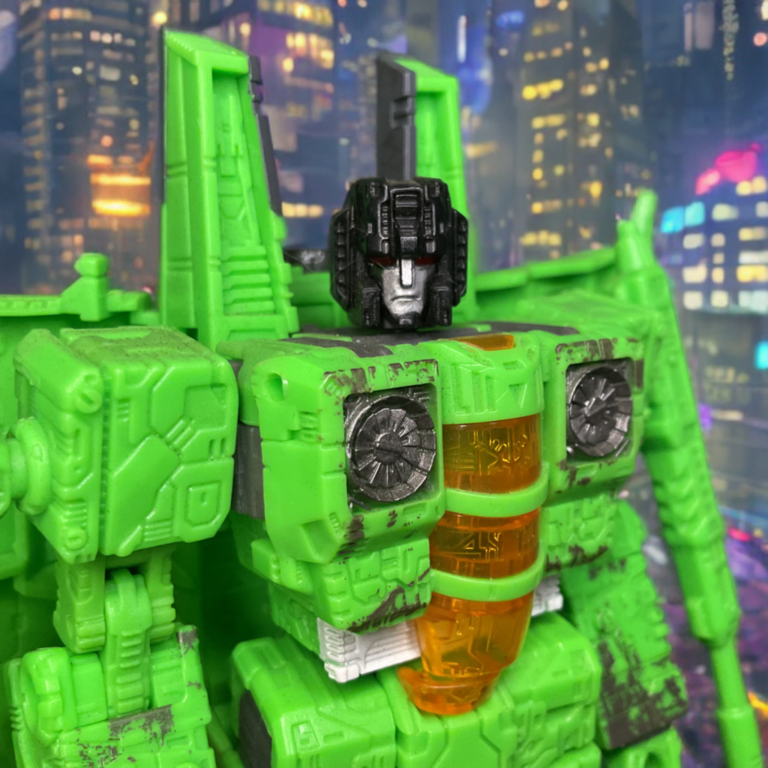 Transformers Acid Storm articulated action figure in robot mode with detailed green deco