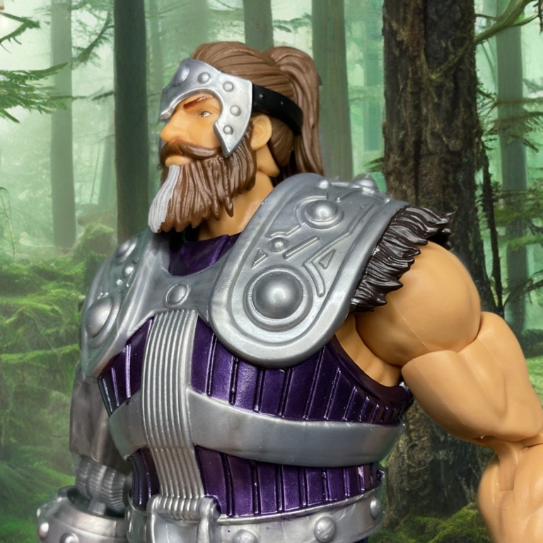 Close-up of Fisto’s from MOTU Masterverse line