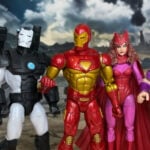Uma foto de todas as figuras de ação da equipe Force Works.