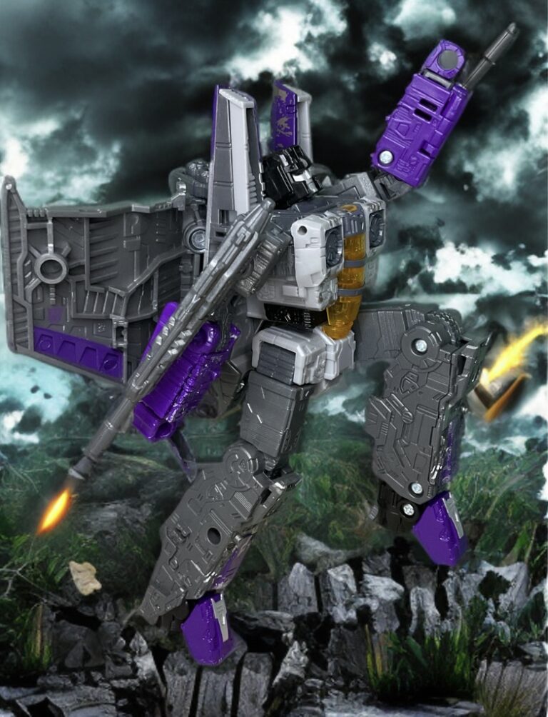 Skywarp ascended upwards in torrid skies towards battle.