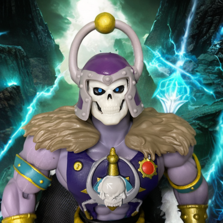 Close-up of the Great Black Wizard Origins figure