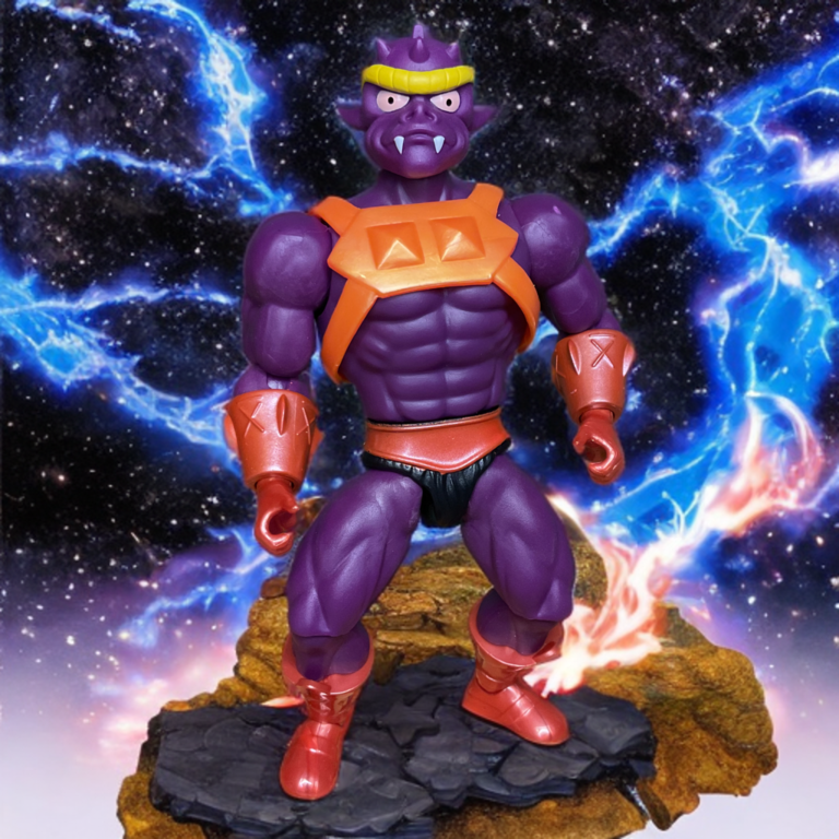 Baddrah stands among a cosmic whirlwind.