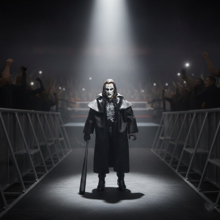 Sting macht sich auf den Weg zum Ring, um gegen das Phänomen The Undertaker anzutreten.