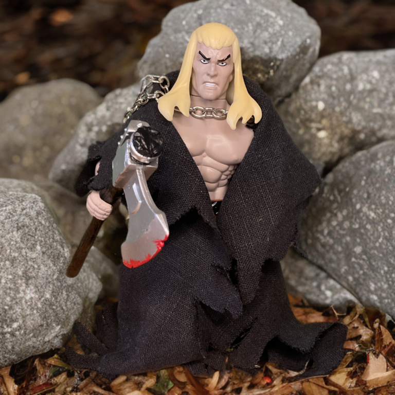 Figurine Nekrus de la première vague avec hache de guerre et armure stygienne.