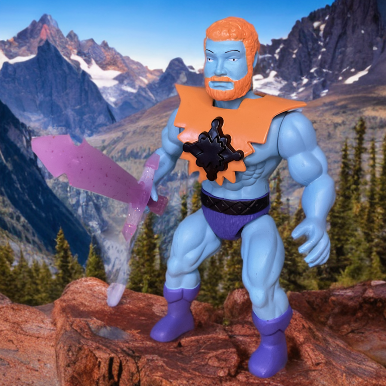 Figurine du sosie élémentaire de Fugaziles avec une peau bleue comme celle de Faker.