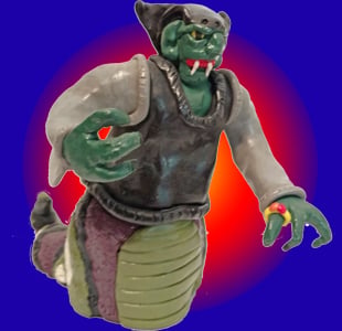 Black Wizard Witalis Atrox - Original polymer clay prototype version (2015)