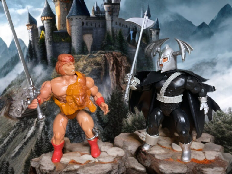 Devourer of Souls figure facing off against Conan the Warrior in a battle for the throne.