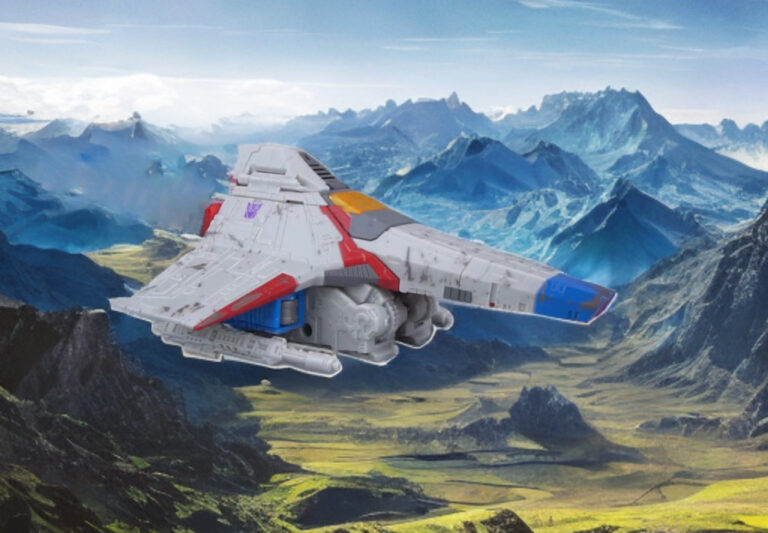 Starscream as a terajet streaks boldly through the skies.