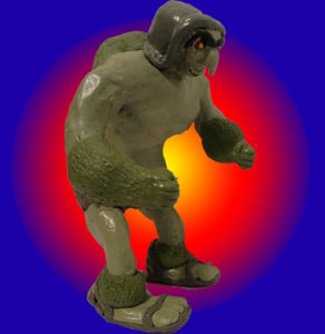 Gorblur the Haglid Troll - Original polymer clay prototype version (2015)