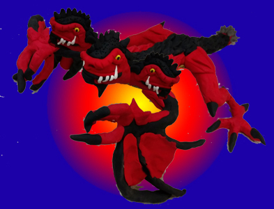 Goronlocke the Dragon - Original polymer clay prototype version (2015)