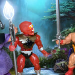 Photo de groupe des figurines Remco de Thoth-Amon, du Voleur de bijoux et de Conan le Guerrier.