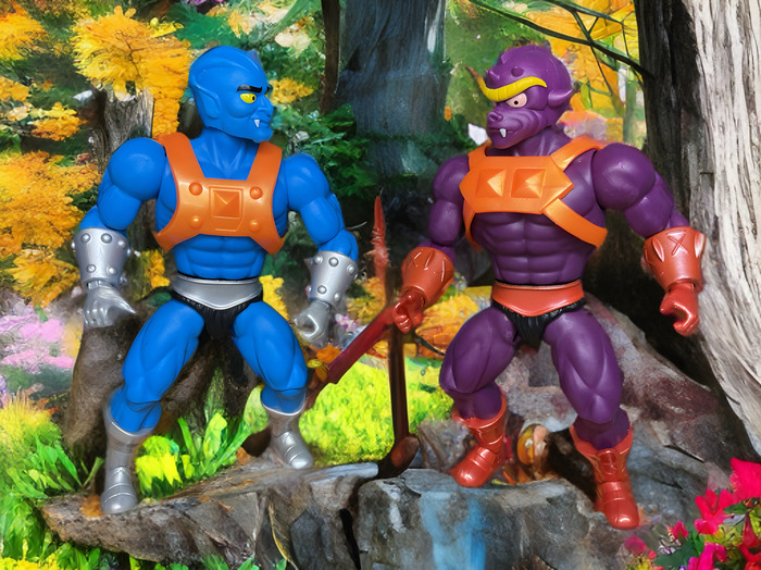 Tuvar and Baddrah stand in the middle of the forest.