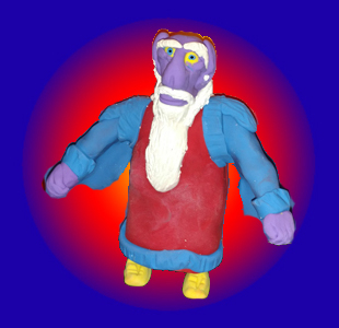 Nithramous the Wizard - Original polymer clay prototype version (2015)