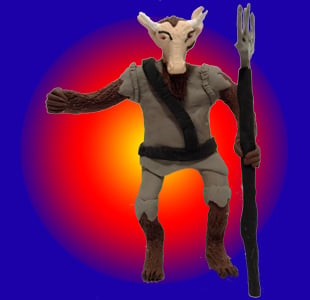 Weregoat - Original polymer clay prototype version (2015)