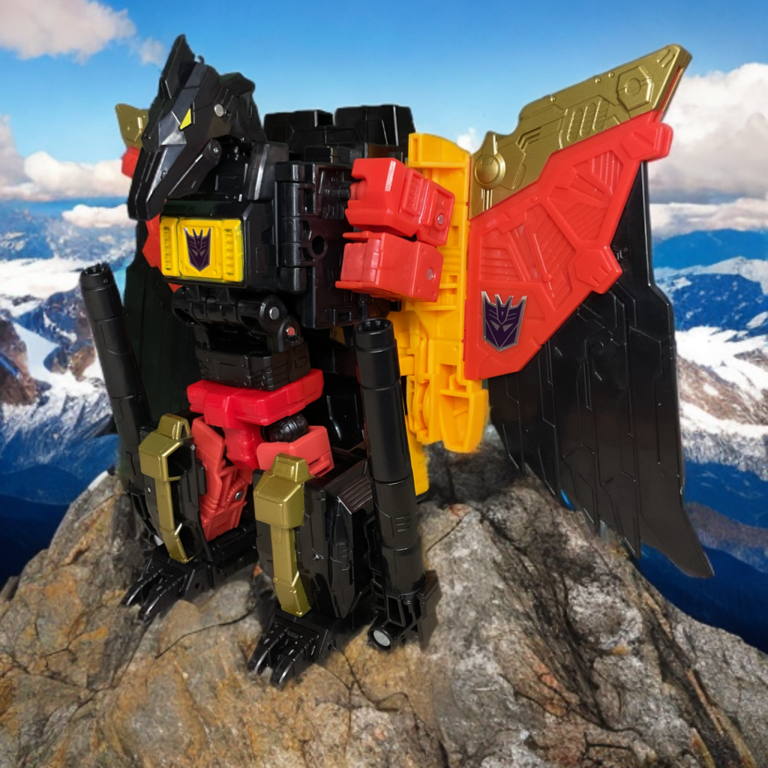 Transformers Power of the Primes Divebomb Eagle Beast Mode Krallen greifen die Oberfläche und sitzen sicher.