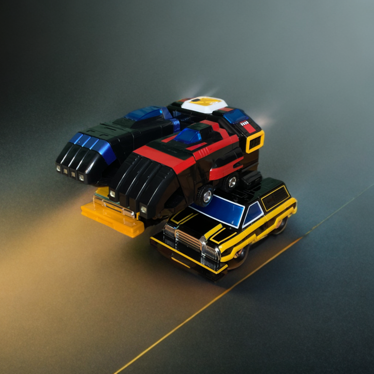 GX-88 Land Team combined into rugged Turbo Terrain Fighter with rolling wheels.