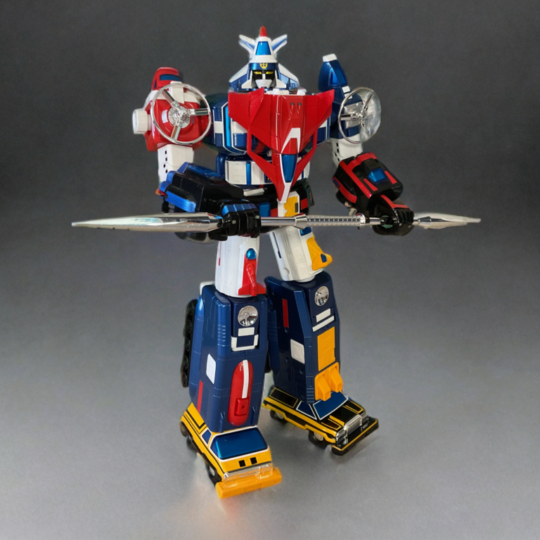 Completed Soul of Chogokin GX-88 Dairugger XV robot mode front view.