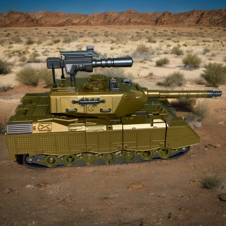 Zeta Toys Brawl as green tank with yellow accents.