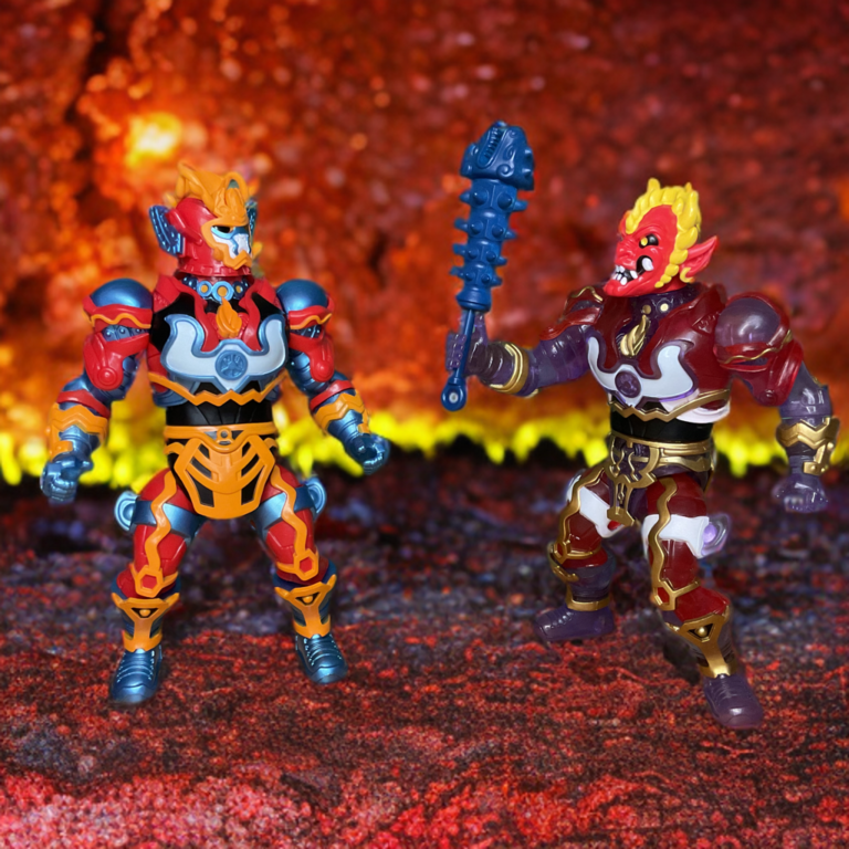 Legends of Dragonore Divine Armor build-a-figure assemblé à partir de pièces modulaires à travers les personnages de la Vague 1.