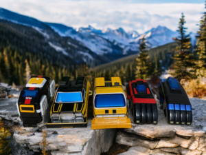 Soul of Chogokin GX-88 Land Team: Radar Station, Personnel Carrier, and All-Terrain Vans.