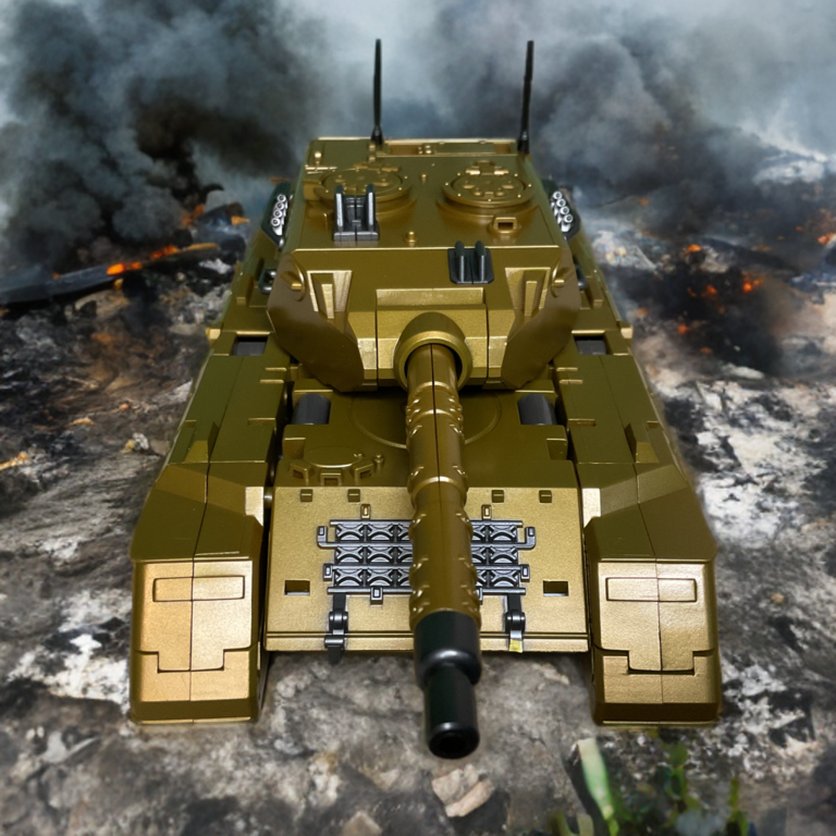 Zeta Toys Brawl as gold tank vehicle.