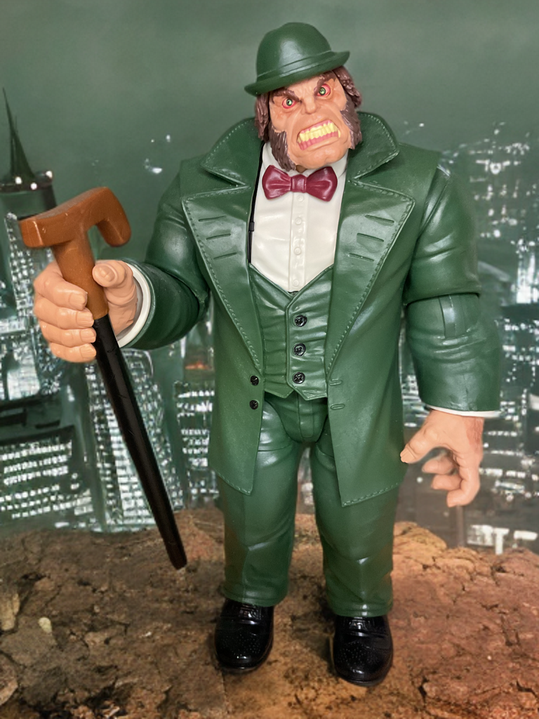 Figurine Mister Hyde de Marvel Legends, représentant sa transformation sauvage et musclée avec une sculpture robuste et une pose brutale.