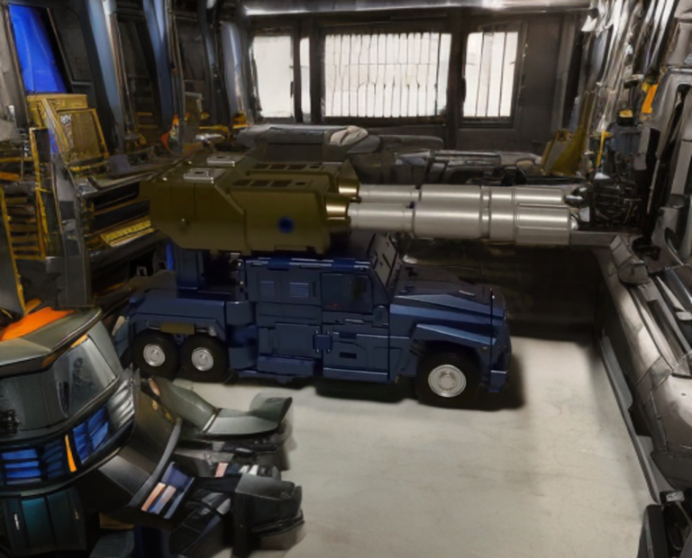 Blitzkrieg with dual cannons in parking garage.
