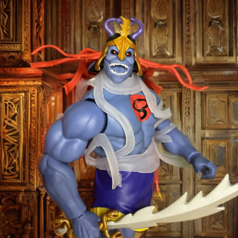 Mumm-Ra fully transformed from Skell-Ra MOTU Origins figure, premium ThunderCats villain rendition on Fantasy Action Figures.