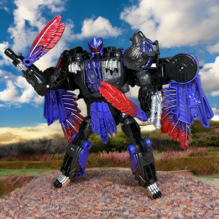 Razorclaw holding wing blades accessories