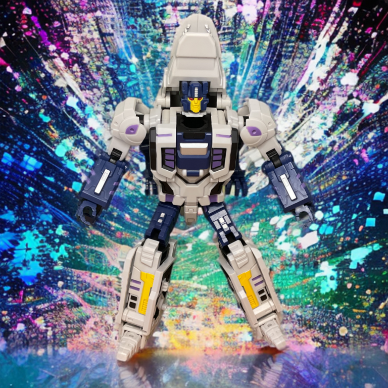 O-02 Alberich robot mode showing arm articulation and G1 blue colors.