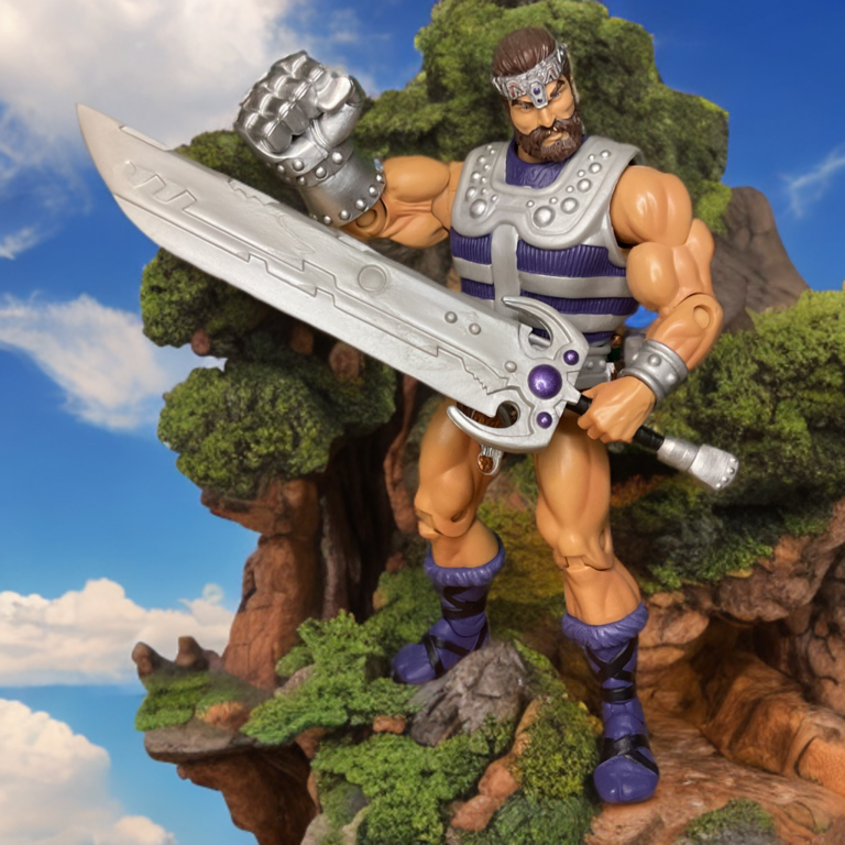 200X MOTU Fisto with large mechanical gauntlet and sword.