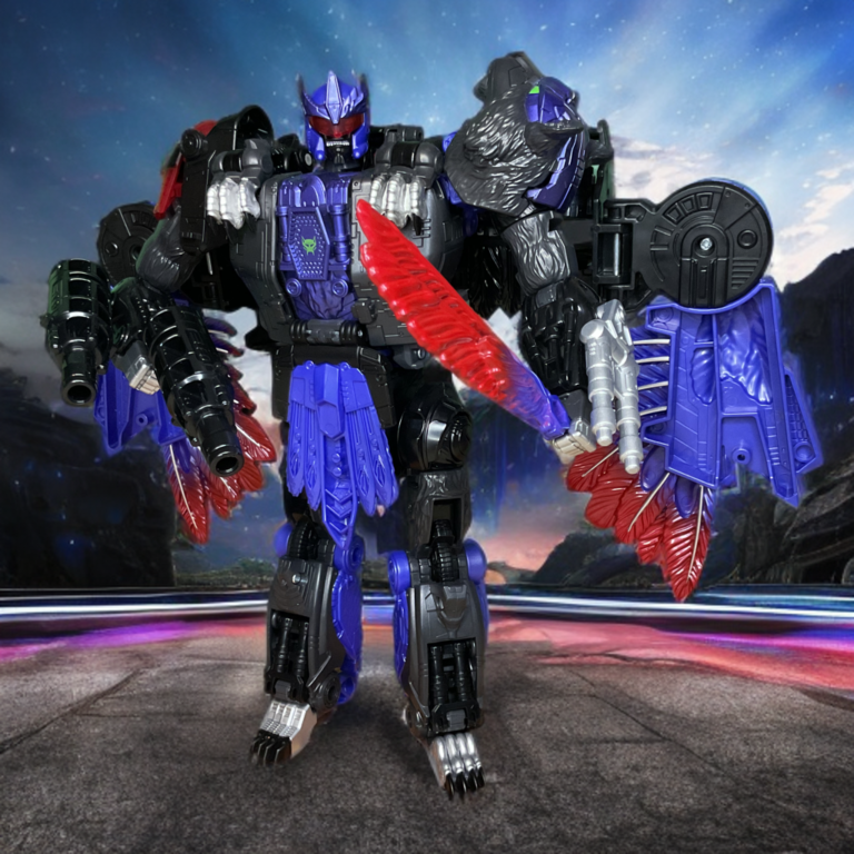 Transformers Age of the Primes Razorclaw posing dynamically in robot form.