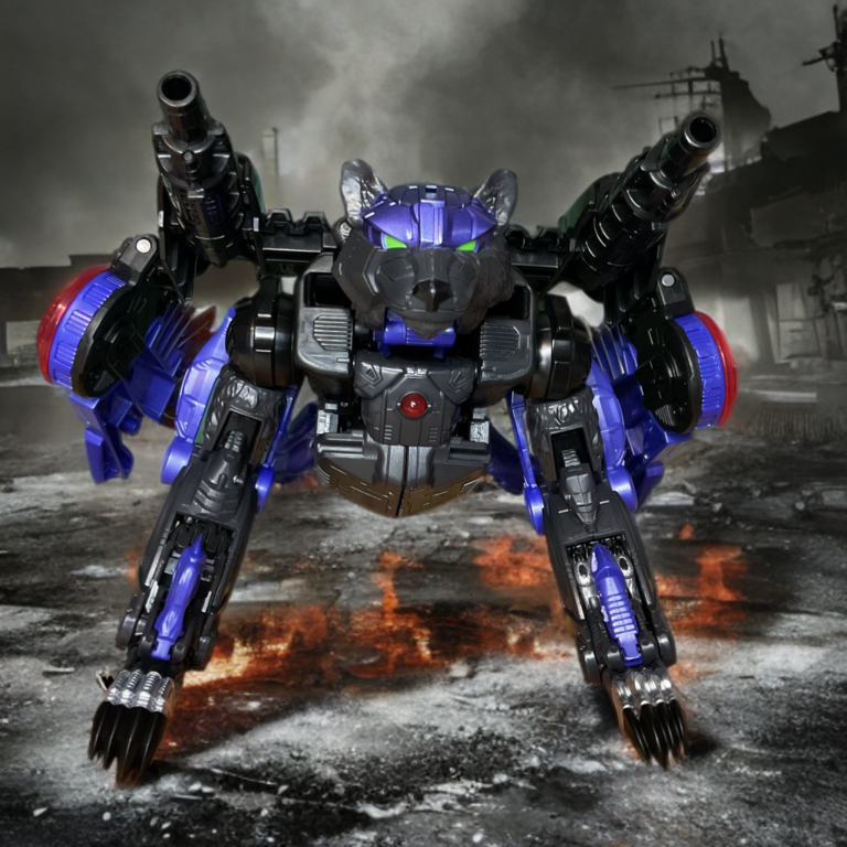 Front profile of Leader Class Razorclaw action figure.