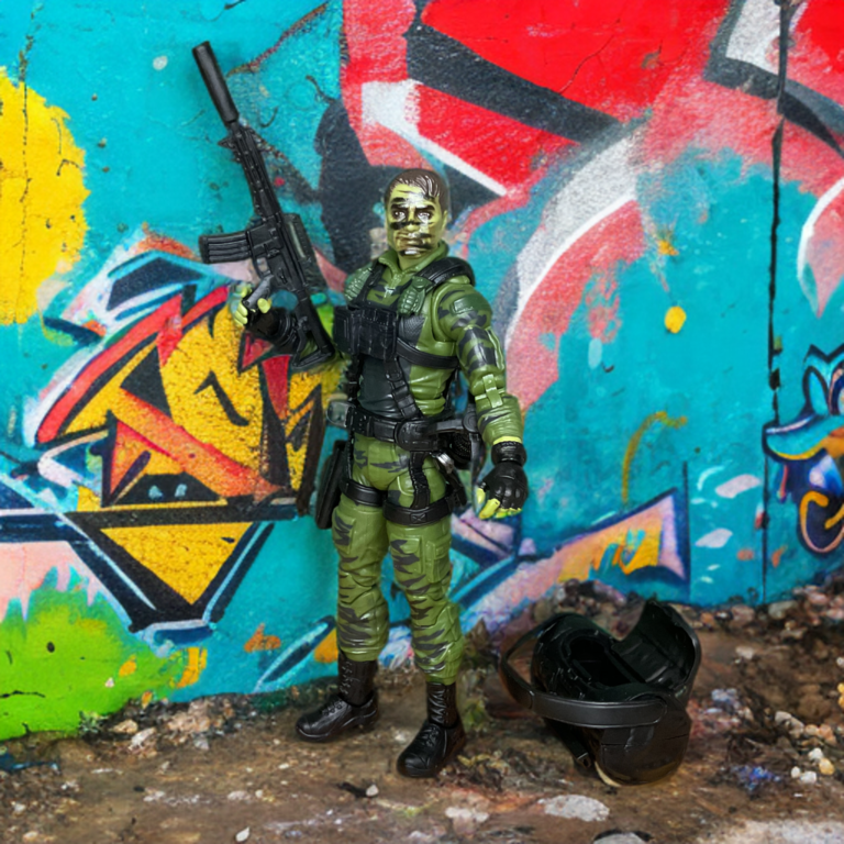 G.I. Joe Classified Series 6-inch action figure in heroic standing pose with rifle.