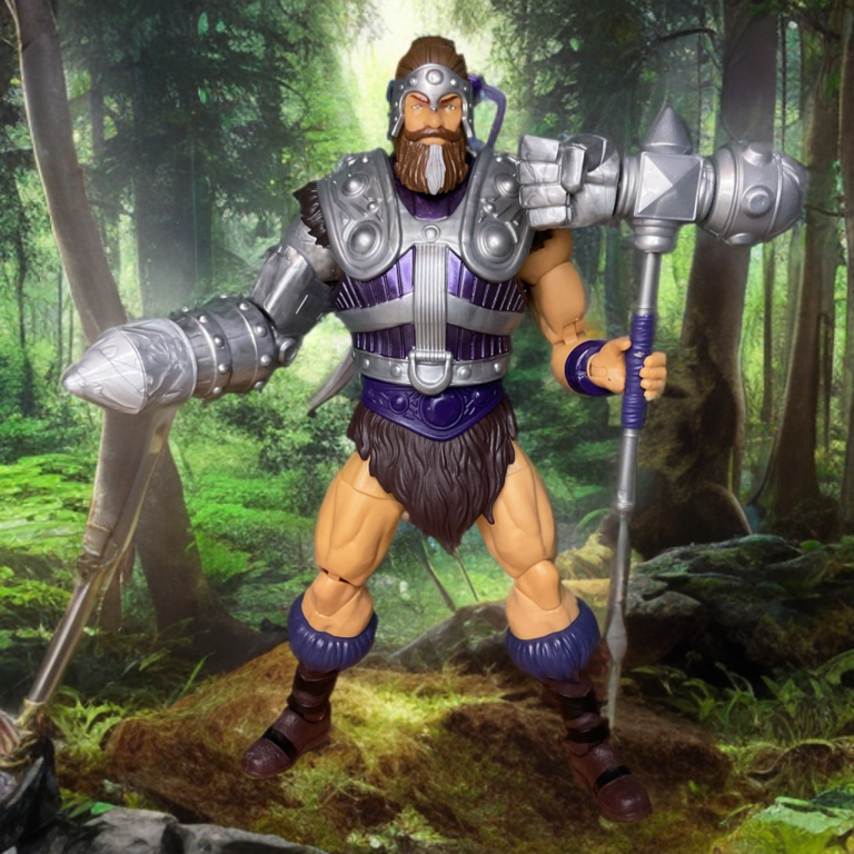New Eternia Masterverse Fisto with hammer and swappable fist.