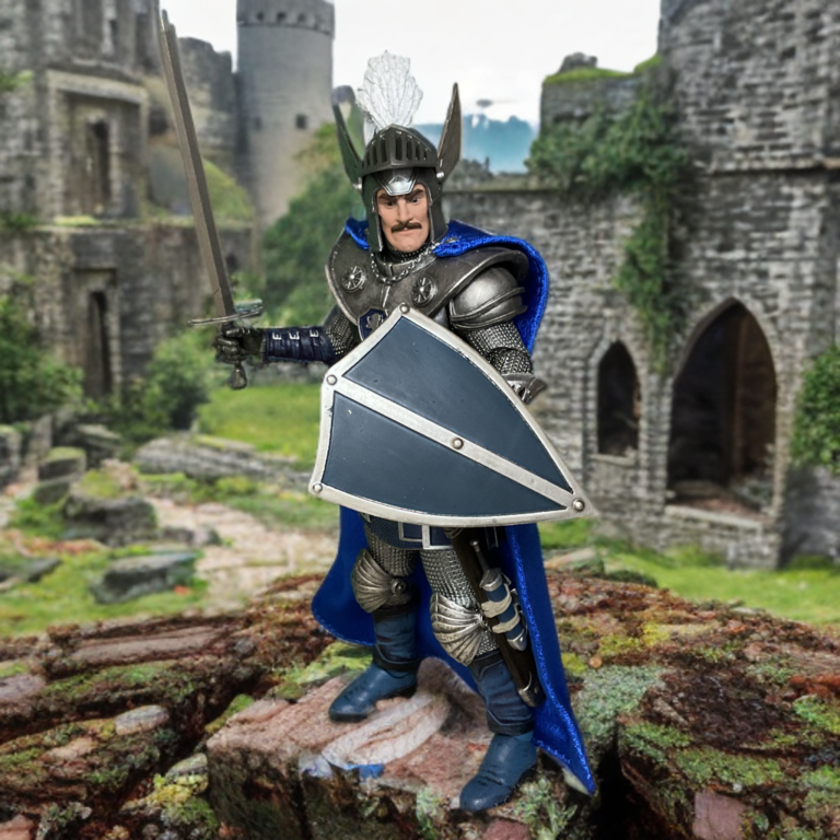 NECA Ultimate Strongheart action figure in powerful standing pose with sword at side, for Fantasy Action Figures website showcase.