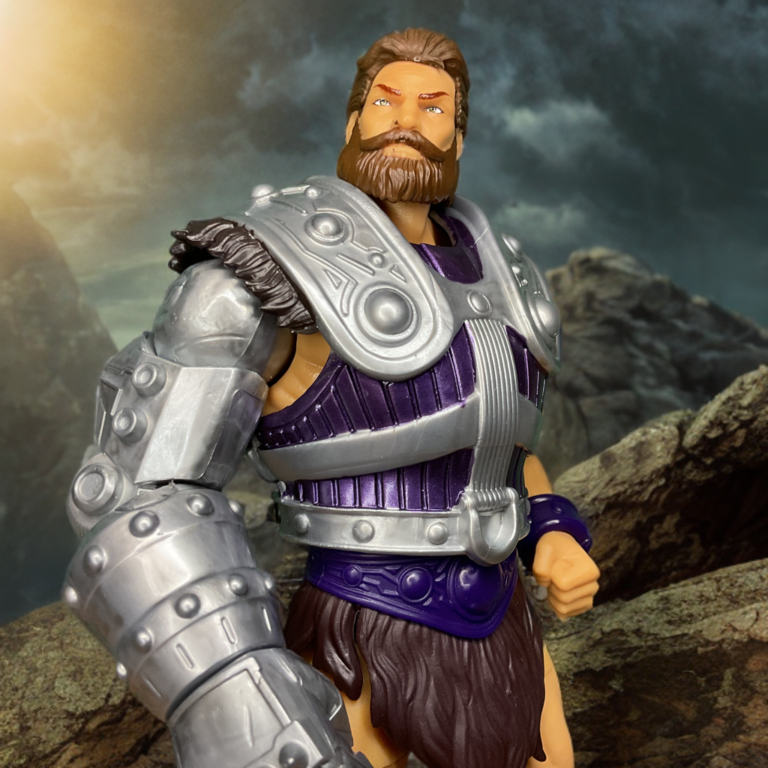 Fisto MOTU action figure standing alone.