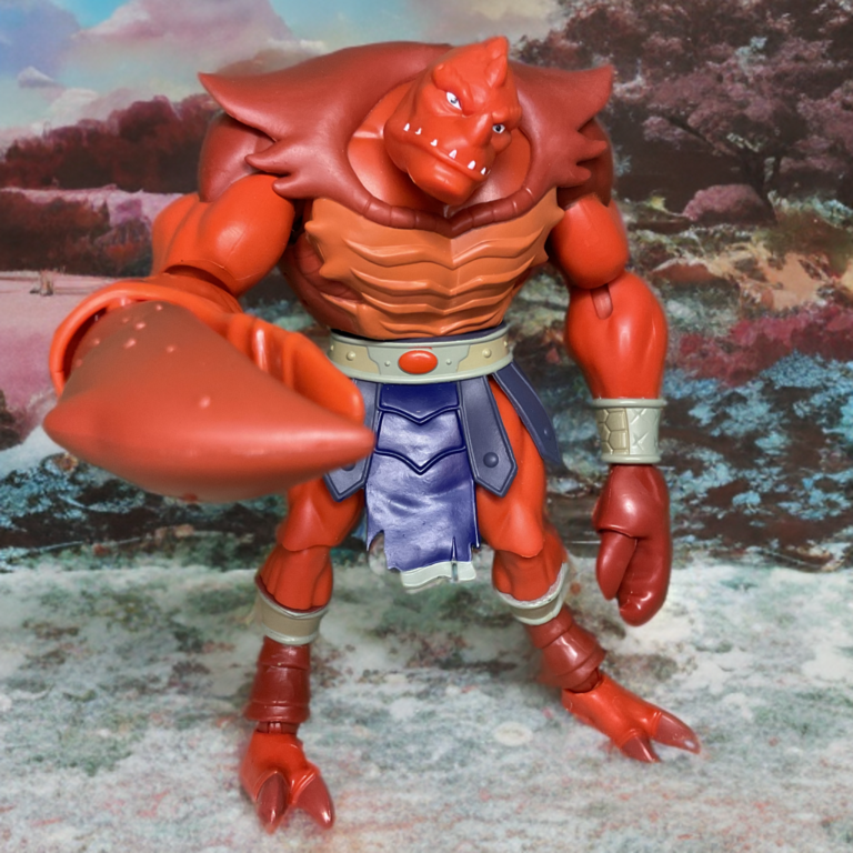 Fantasy Action Figures : photo de studio de Clawful sorti de sa boîte dans une pose menaçante.