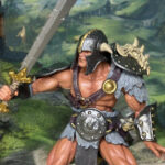 Featured image of Savage Crucible Krieger The Shunned action figure in heroic pose with sword and shield, from Fantasy Action Figures review