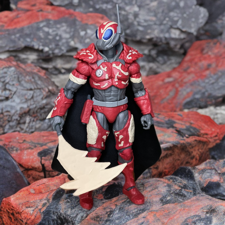 Cobra-La Royal Guard Classified Deluxe full front pose with cape on Fantasy Action Figures.