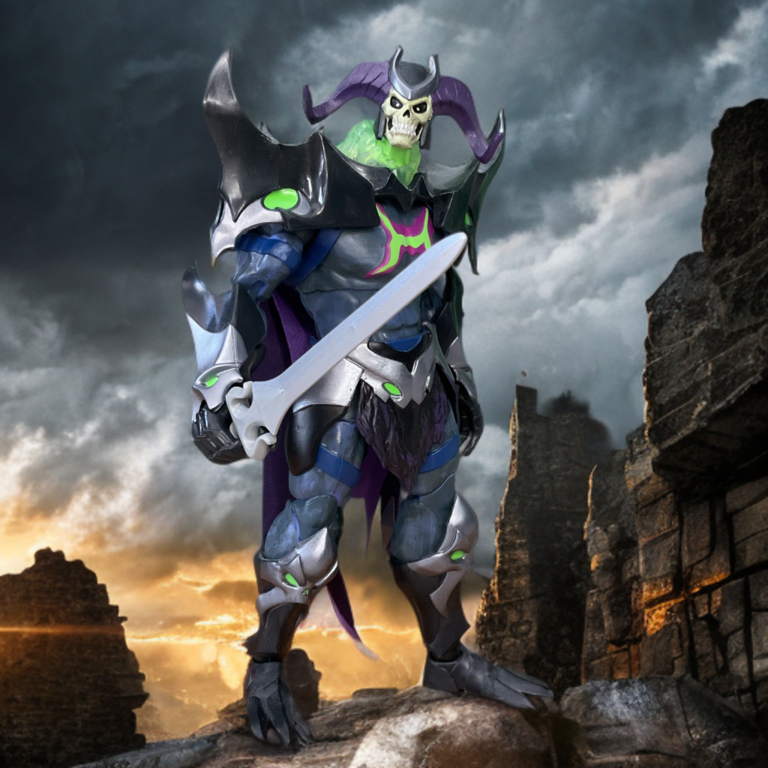 Fantasy Action Figures showcases Skeletor holding the Power Sword.