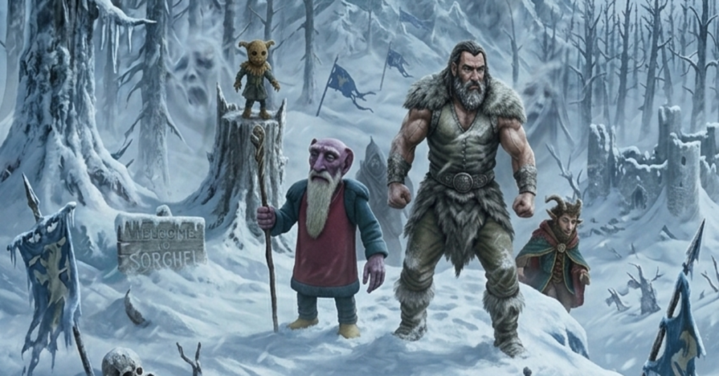 Lies mehr über den Artikel Sorghel’s Eternal Winter: Atrox’s Icy Prison and the Frozen Heart of Kimel Drago