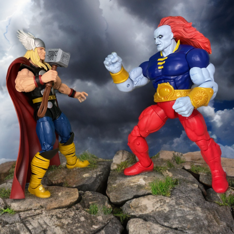 Thor versus Champion of the Universe boxing showdown.