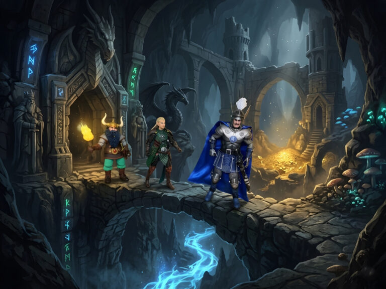Mythic Legions Elf Ranger displayed alongside NECA Ultimate Dungeons & Dragons figures.
